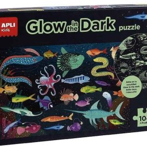 APLI | Oceaan Puzzel Glow In The Dark + Poster 104 Stuks