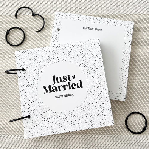 Invulbundel | Gastenboek | Just Married - Afbeelding 3