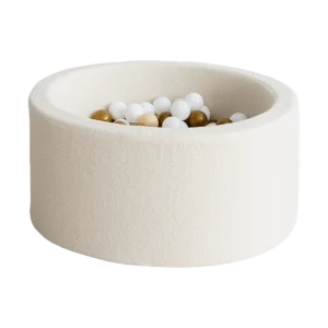 Moje | Ballenbad Bouclé - Crème 90x40 cm + Ballen