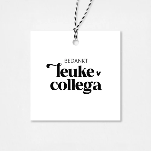 Cadeaulabel | Bedankt leuke collega - Afbeelding 2