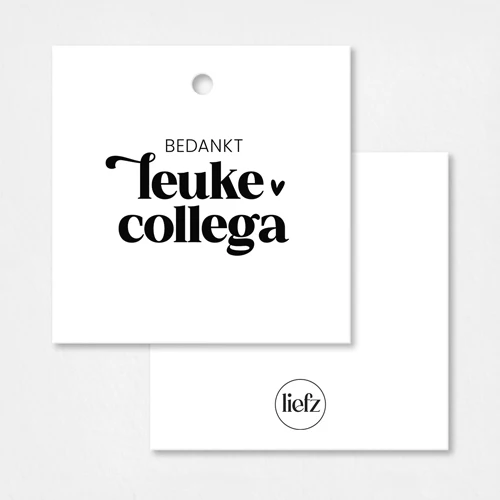 Cadeaulabel | Bedankt leuke collega - Afbeelding 3