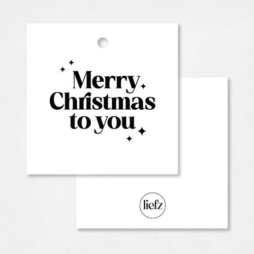 Cadeaulabel Kerst | Merry Christmas - Afbeelding 3