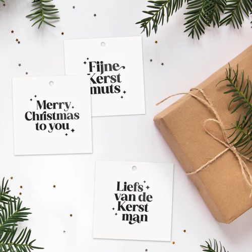 Cadeaulabel Kerst | Merry Christmas - Afbeelding 4