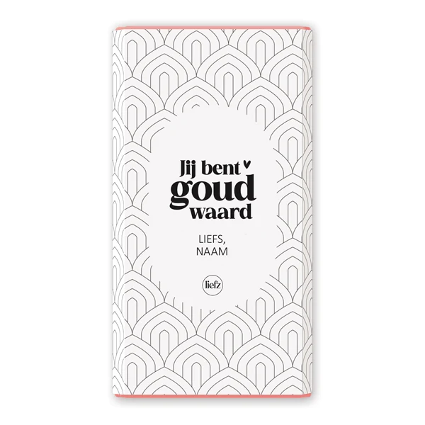 Chocoladewikkel op maat | Jij bent goud waard