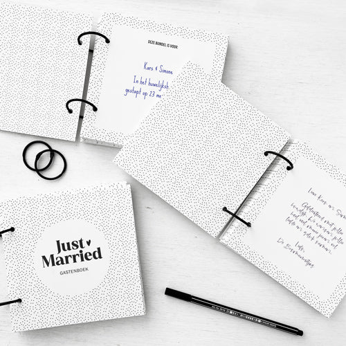 Invulbundel | Gastenboek | Just Married - Afbeelding 4