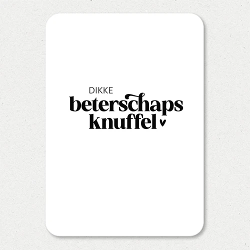 Kaart | Dikke beterschapsknuffel - Afbeelding 2