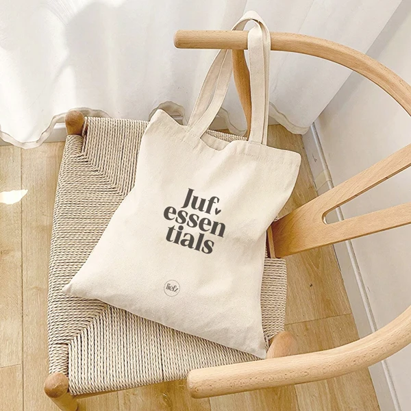 Katoenen tas | Juf essentials - Afbeelding 3